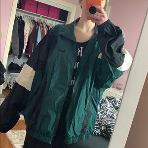 green nike windbreaker